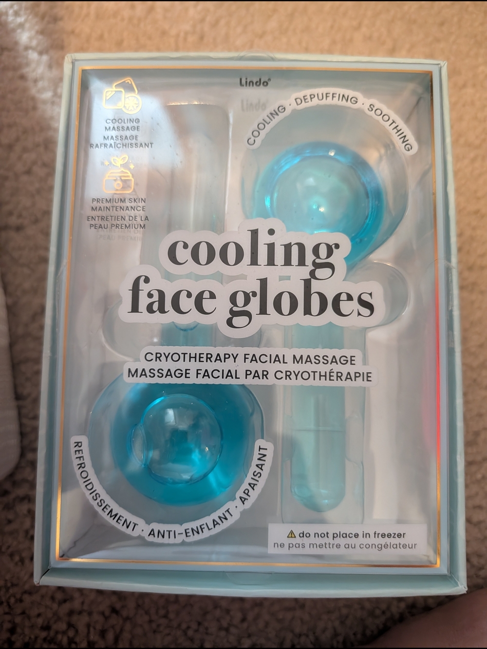 Cooling Face Globes – Blue Cryotherapy Facial Massage